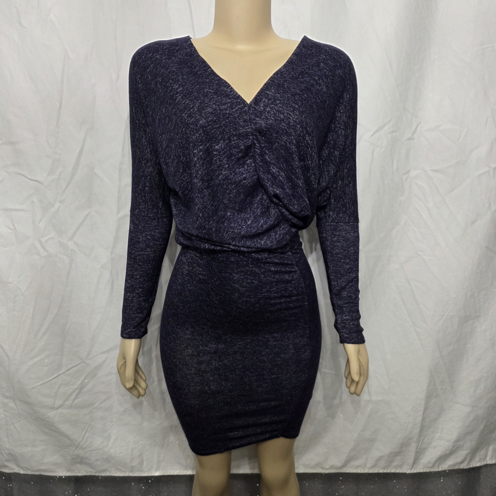 VENUS Deep Blue Long Sleeve Dress